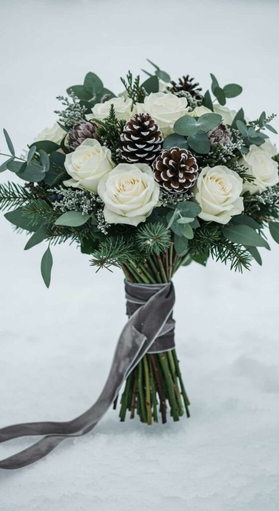 Winter wedding bouquets