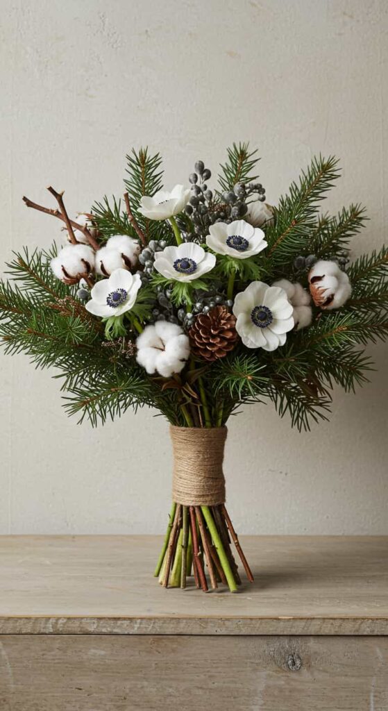 Winter wedding bouquets