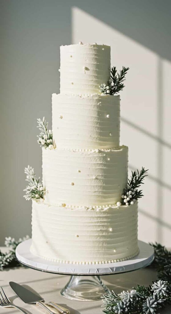 Magical Winter Wedding Cake Ideas