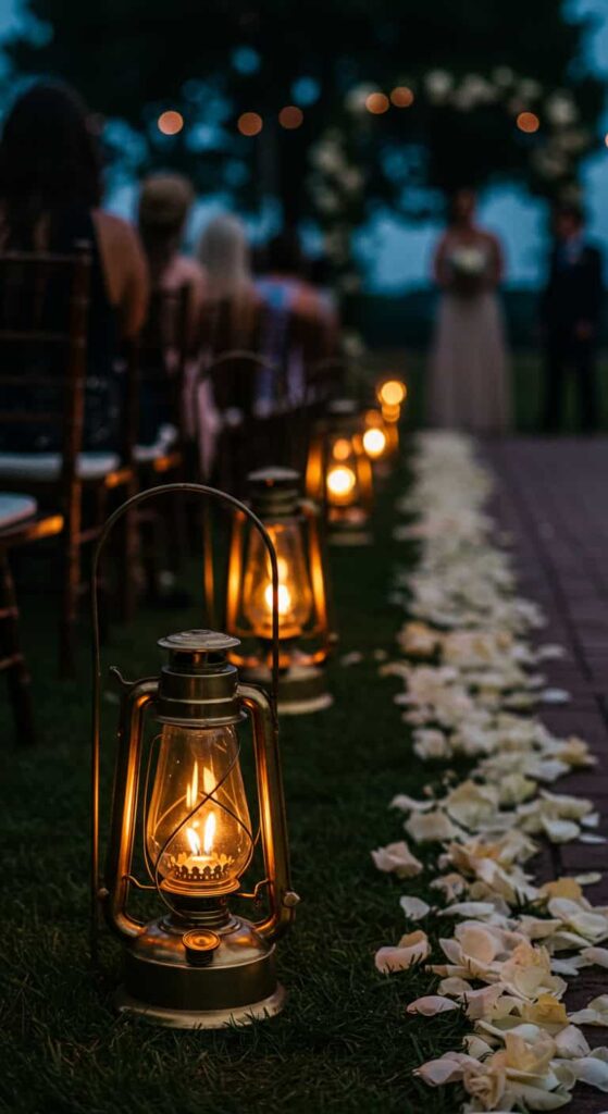 Oil Lamps in Wedding Decor