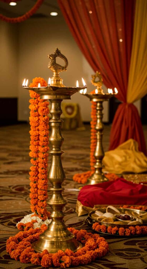 Oil Lamps in Wedding Decor