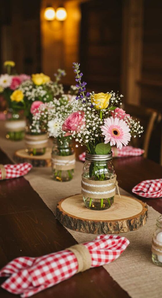 Rustic Wedding Table Decor
