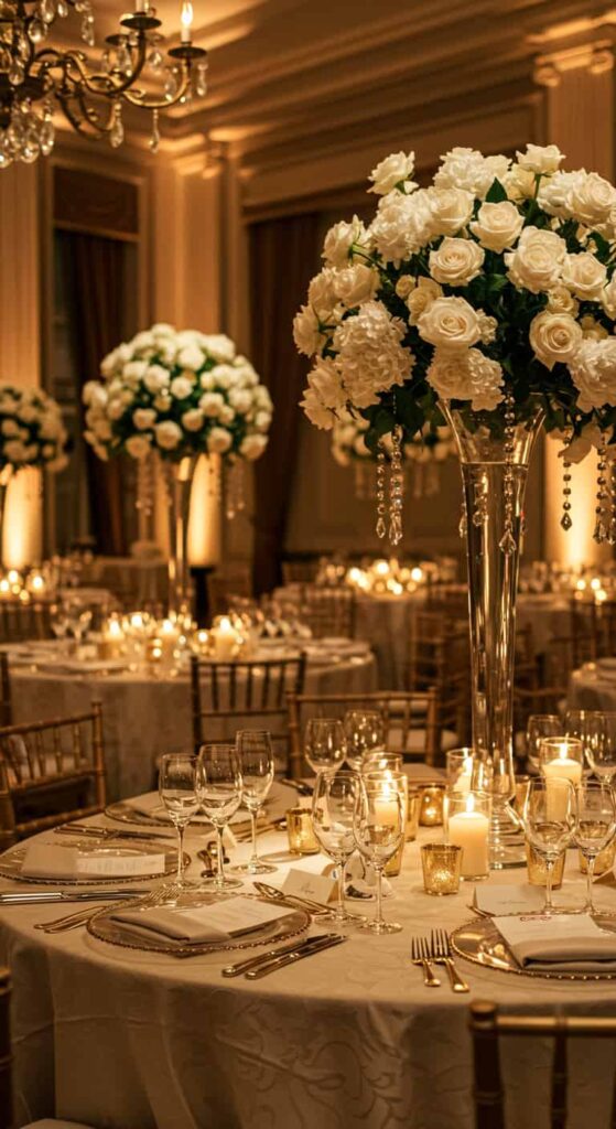 Elegant Round Wedding Table Decoration Ideas