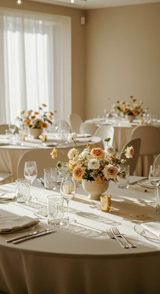 Elegant Round Wedding Table Decoration Ideas