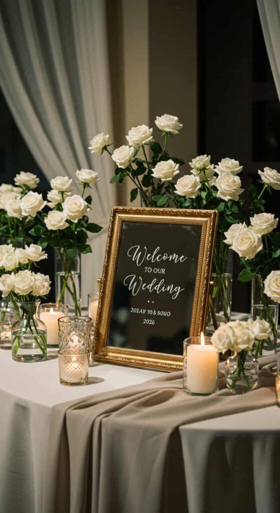 Perfect Wedding Welcome Table
