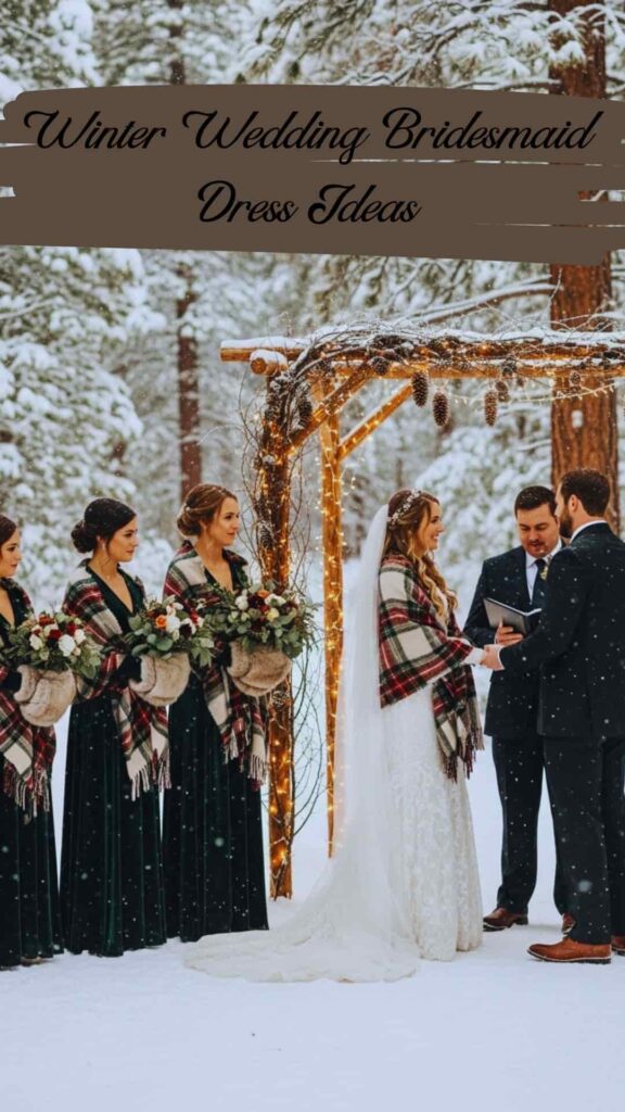 Winter Wedding Bridesmaid Dress