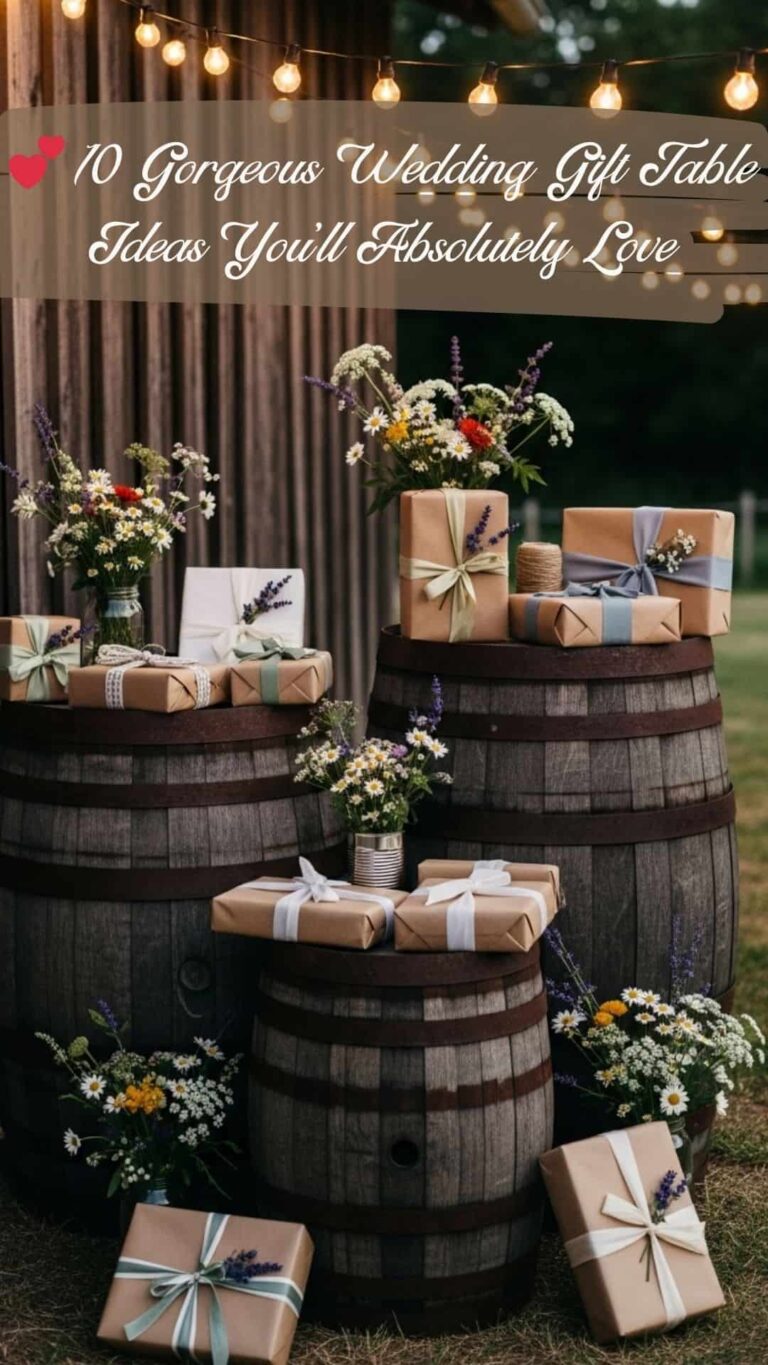 10 Gorgeous Wedding Gift Table Ideas You’ll Absolutely Love