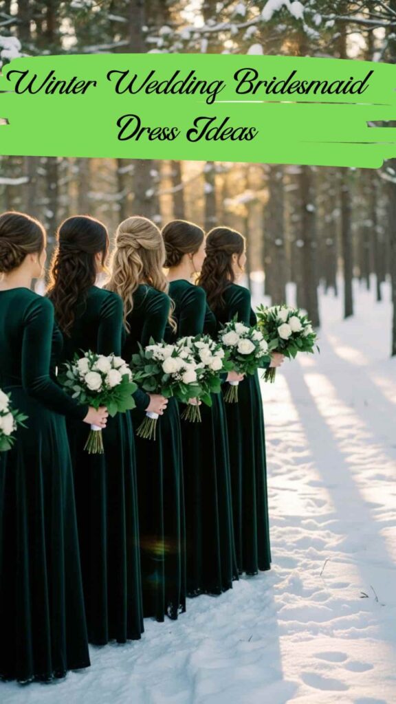 Winter Wedding Bridesmaid Dress