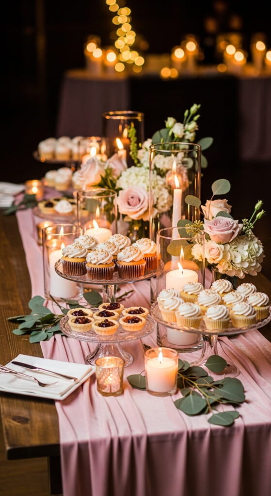 Chic Wedding Buffet Table Ideas